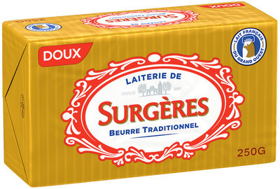 Le Beurre Surgères 82% MG Doux