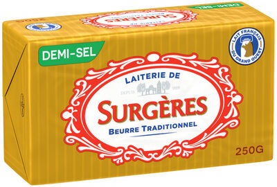 Le Beurre Surgères 82% Demi Sel