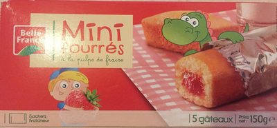 Mini Fourrés à la Pulpe de Fraise