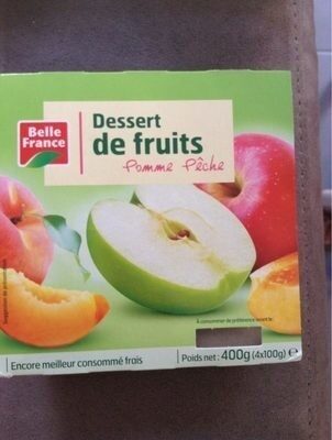 Dessert de fruits Pomme Pêche