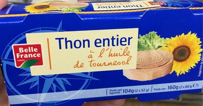 Thon entier a l'huile de tournesol