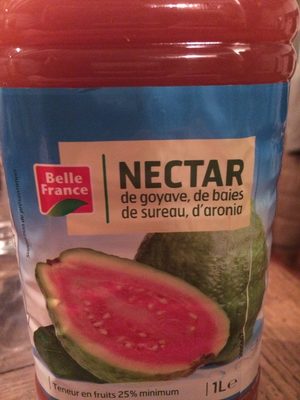 Nectar de goyave, de baies de sureau, d'aronia