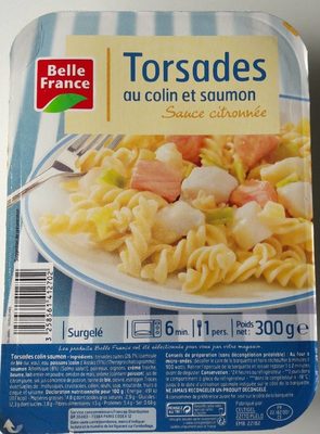 Torsades au Colin et Saumon, Sauce Citronnée