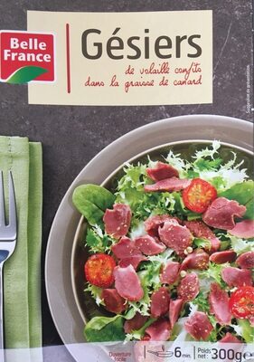 Gésiers de volaille confits dans la graisse de canard