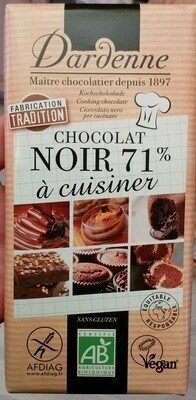 Chocolat noir 71% à patisser