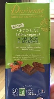 CHOCOLAT NOIR 71% ET CRUNCHY DE MARRON SG
