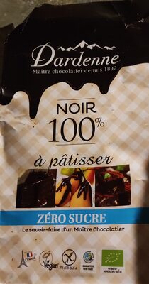 Noir 100% à pâtisser