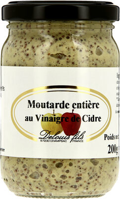 Moutarde Entière Au Vinaigre De Cidre