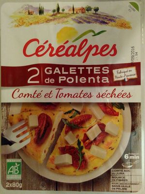 Galettes de polenta comté et tomates séchées