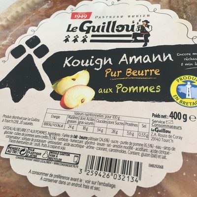Kouigh amann pur beurre aux pommes
