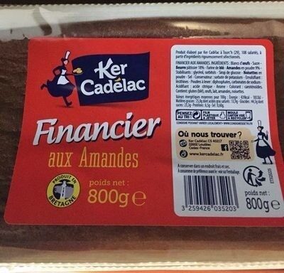 Financier aux Amandes