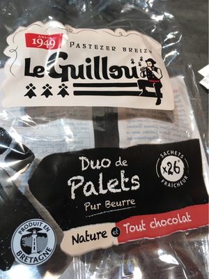 Duo de Palets Pur Beurre, Nature et Tout Chocolat