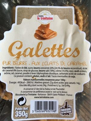 Galettes pur beurre éclats de caramel