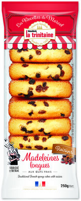 Les madeleines longues aux raisins de Marcel