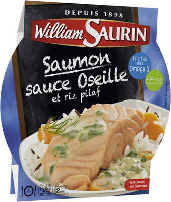 Saumon sauce Oseille et riz pilaf