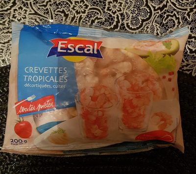 Crevettes tropicales decortiquées cuites