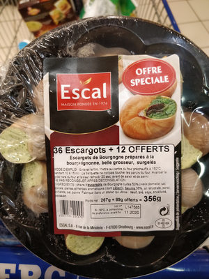 36 escargots + 12 offerts
