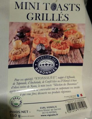 Mini toasts grillés