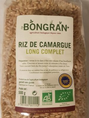 Riz de camargue Long complet