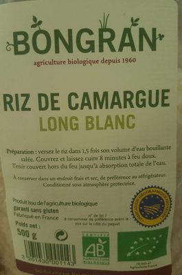 Riz Long Blanc De Camargue