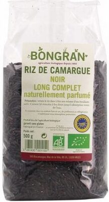 Riz de Camargue Long Noir Complet