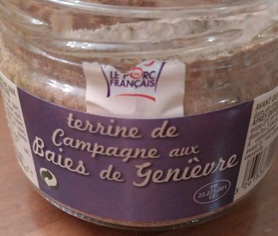 Terrine de campagne aux baies de genièvre