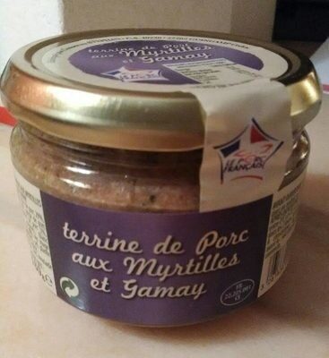 Terrine de porc aux myrtilles et Gamay