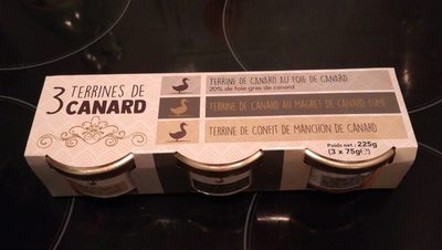 3 terrines de canard