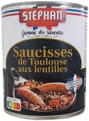 Saucisses de Toulouse aux lentilles