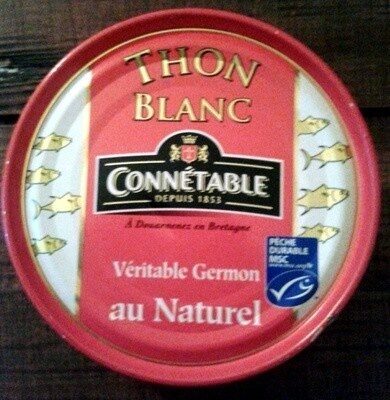 Thon Blanc (Véritable Germon) au Naturel