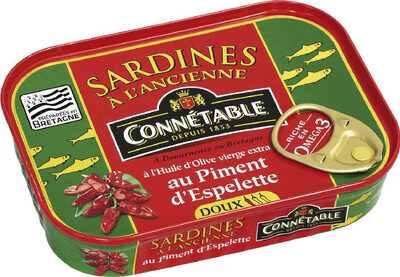 Sardine huile olive v.e. pim d'Espelette 115g CBLE