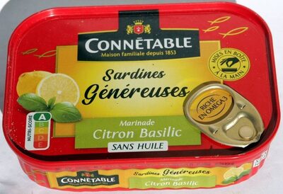 Sardines marinade citron basilic sans huile