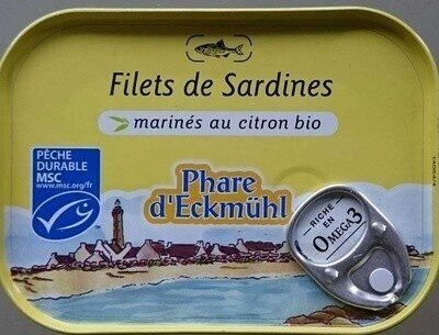 Filets de sardines marinés au citron bio