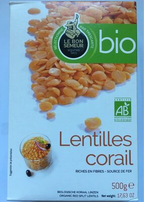 Lentilles Corail Bio