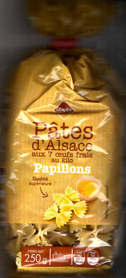 Papillons - Pâtes d'Alsace 7 Œufs Frais au Kilo