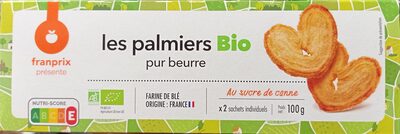 Les palmiers pur beurre bio
