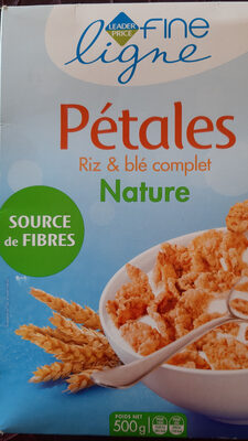 Pétales Riz et blé complet nature