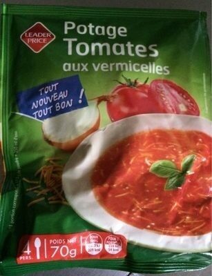 Potage tomates aux vermicelles