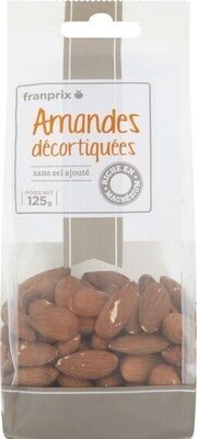 amandes decortiquees nature sans sel ajouté