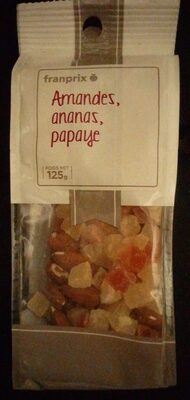 Mélange amandes ananas papaye
