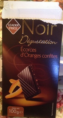Dégustation - Chocolat Noir  aux écorces d'oranges confites