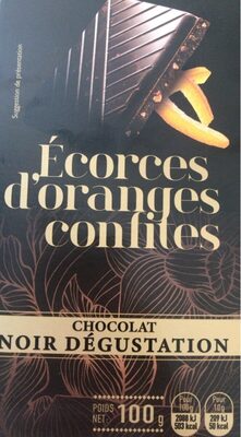 Chocolat noir dégustation ecorces d’orange