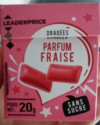 Dragées parfum fraise