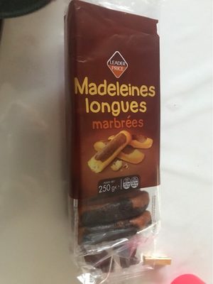 Madeleines Longues Marbrées au Chocolat
