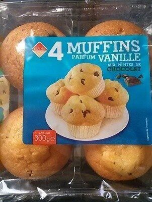 Muffins parfum Vanille aux pépites de chocolat