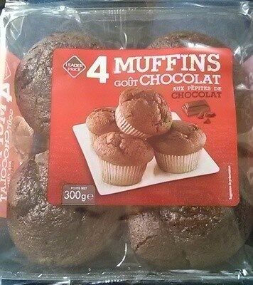 Muffins goût Chocolat aux pépites de chocolat