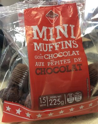 Mini muffin goût chocolat aux pépites de chocolat