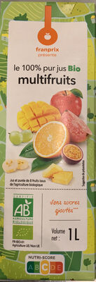 100% pur jus bio multifruits