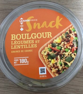 Snack - Boulgour Légumes et Lentilles
