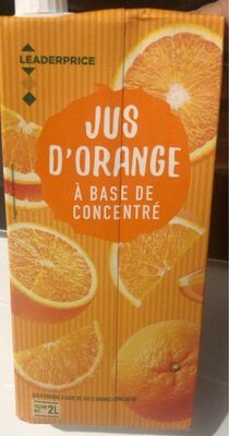 Jus d’orange à base de concentré